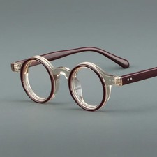 Retro Round Acetate Eyeglass Frames Women Reading Glasses Men's Glasses Frames