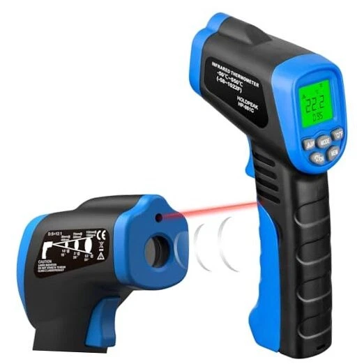 HOLDPEAK 981C Digital Laser Infrared Thermometer - Non-Contact IR Heat
Opens in a new window or tab