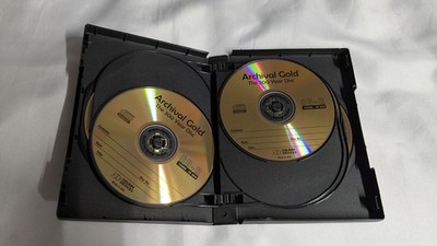 Delkin Devices CD-R 10 Pack Archival Gold The 300 Year Disc ~ New In Cd Book