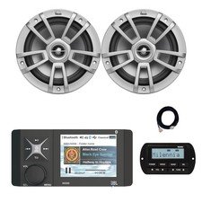 JBL Marine Bluetooth AM/FM/WB Radio, Remote, Extension, 2x 8" Speakers
