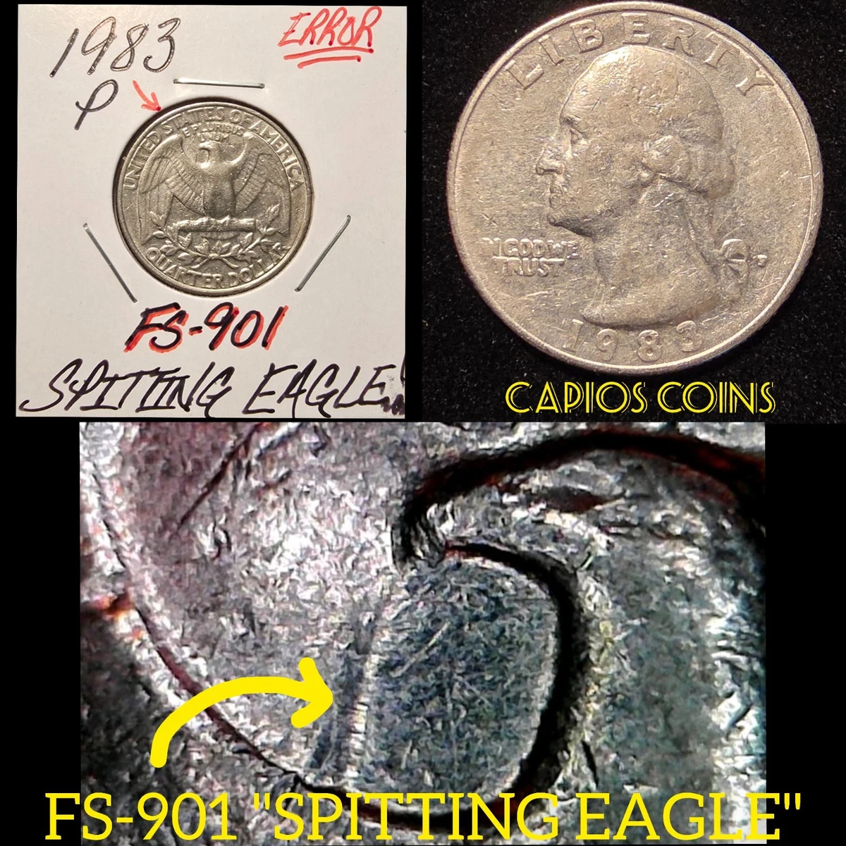 Washington Quarter 1983 US Coin Errors for sale | eBay