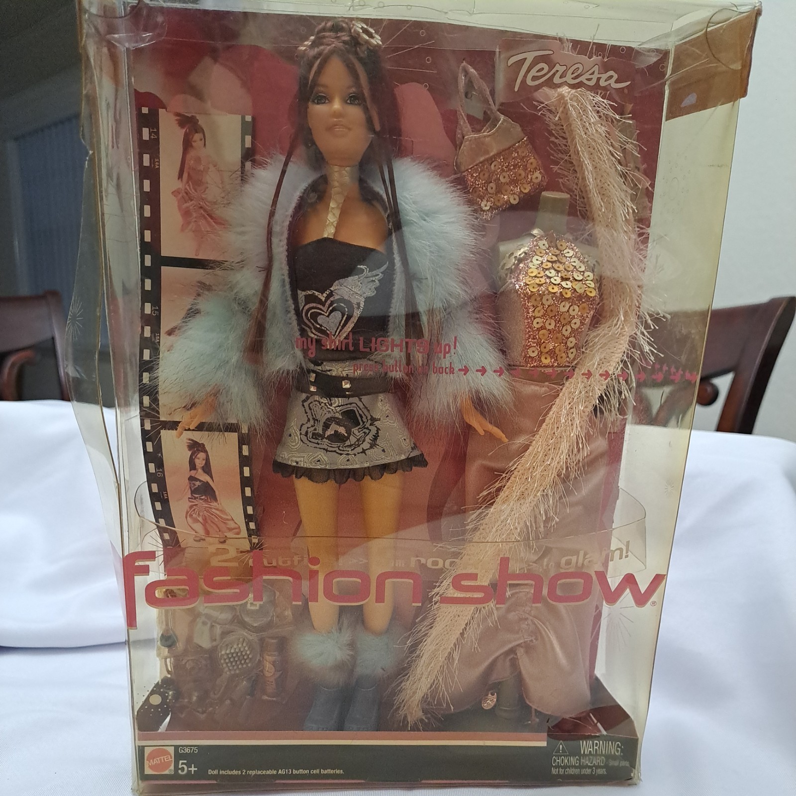Barbie Fashion Show Teresa Doll Rocker to Glam G3675 Mattel 2004 read