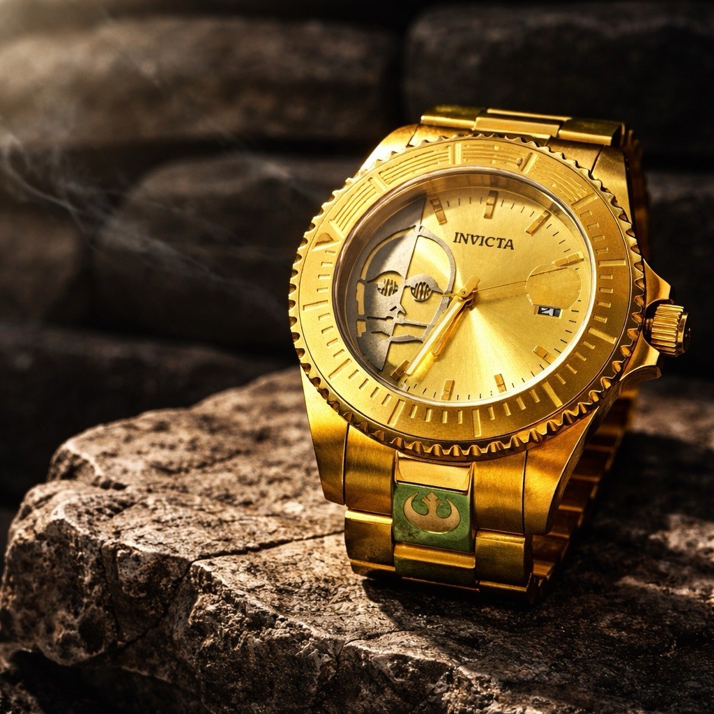 【希少】Invicta Star Wars C-3PO 自動巻き 腕時計 Invicta Star Wars C-3PO Limited Edition 47mm Automatic NH35A Gold