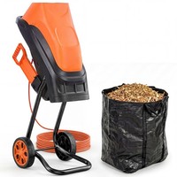 Outsunny 2500W Electric Wood Chipper Garden Shredder with 45L Collection Bag