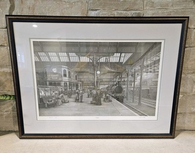  John S. Gibb  Victoria  Signed Limited Edition Print 401/750 Framed Train Art