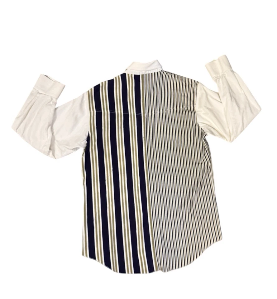 Vintage 90s Rodeo Active Western Multi Striped Long Sleeve Shirt Size L - Image 2 of 4