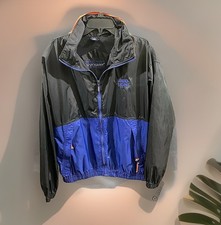 Budweiser Bud Light Nylon Vented SWINGSTER Windbreaker Retractable Hood LARGE