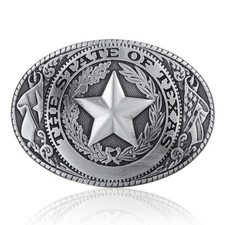 KDG Western Cowboy Belt Buckles Men Vintage One Size, 3-guxi Texas Star
