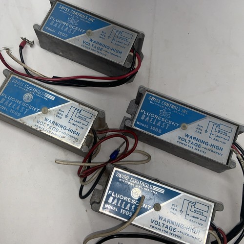 Swiss Controls Inc Model 1902 Fluorescent Ballast 12V DC Lamp Power Supply