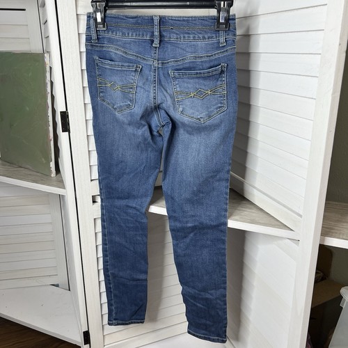 2 Pair Mudd Girls Denim Mid-Rise Jean Legging Size 10 Faux Front Pockets EUC! - Picture 3 of 8