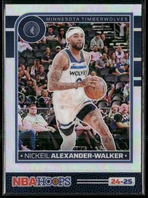 2024-25 Hoops #198 Nickeil Alexander-Walker Premium Minnesota Timberwolves