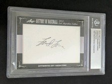 2012 Leaf History of Baseball Cut Signature Edition Frank Torre Auto WSC 1957