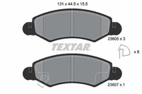 Bremsbelagsatz FÜR Suzuki Ignis II (Mh), Opel Agila A (H00) - Textar 2360501