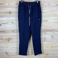FIGS HW Yola Scrub Pants Womens S Navy Blue High Waisted Cargo Skinny 1000209