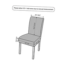  Chair Covers for Dining Room Chair Covers Dining Chair Slipcovers 6 PCS Khaki