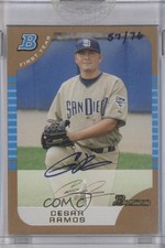 2006 Bowman Originals 57/76 Cesar Ramos (2005 Draft Gold) Buyback Auto 0jd0