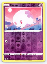 Munna 121/264 Reverse Holo SWSH08: Fusion Strike Pokemon Card - NM