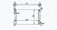MotorküHler WasserküHler Magneti Marelli 350213899000 FüR Fiat Punto EVO Fiorino