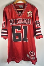 Vintage 1990s Maryland College Football Jersey Terrapins Men’s Size L Red EUC