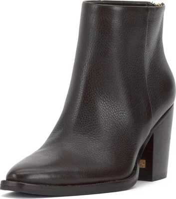 Vince Camuto Polleah Talon Bloc Bottines Lutin Cuir Nappa 7M Pdsf - Photo 1/4