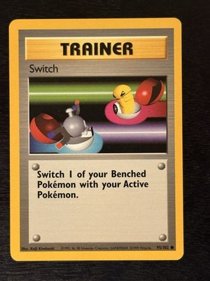 Pokémon TCG Switch 95/102 Base Set Unlimited Common LP