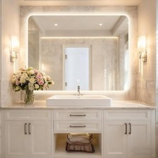 40''X30'' Lighted Mirrors for Bathroom Wall 40"L x 30"W Color 2 No Anti Fog