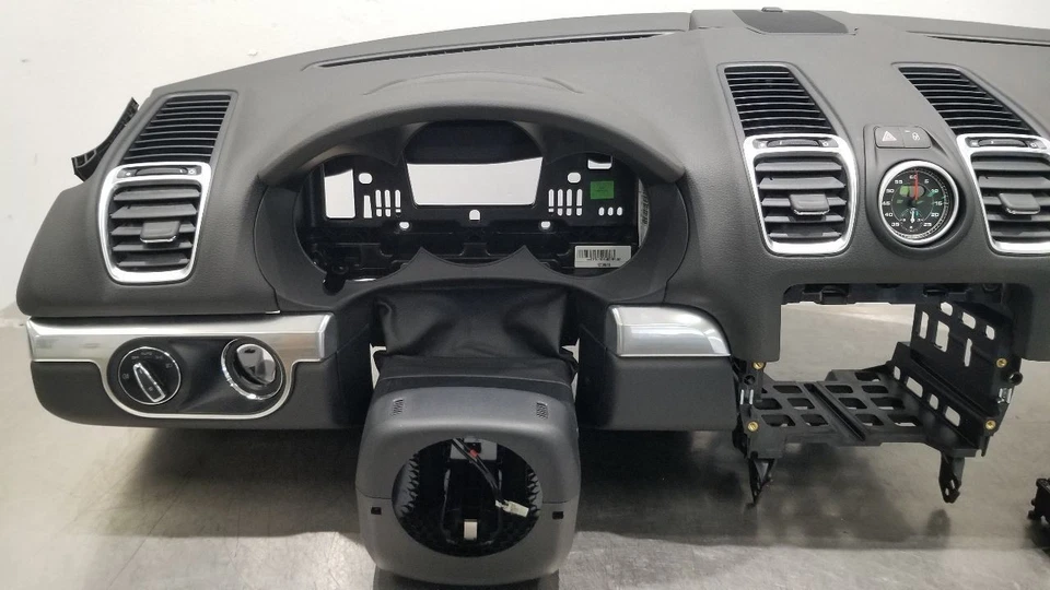 15 PORSCHE CAYMAN S 981 LEATHERETTE DASH PANEL DASHBOARD ASSEMBLY BLACK - Image 4 of 4