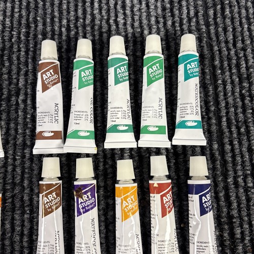 Lot of 70 Oil Acrylic Water Color Paint Tubes 12ml Some Used Art Studio - Picture 15 of 18
