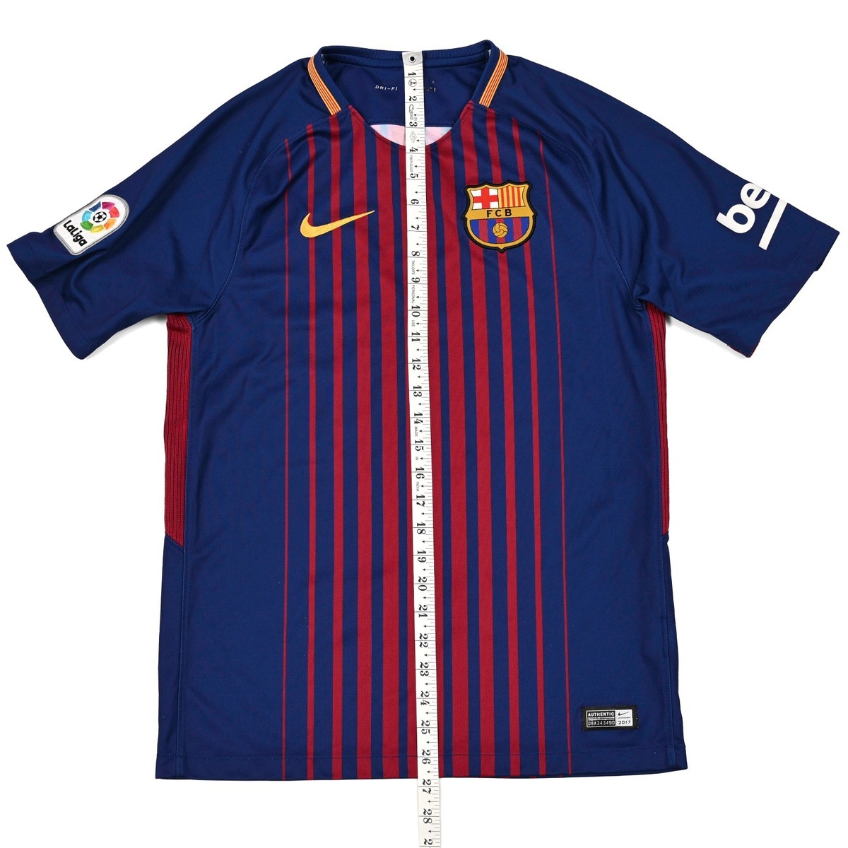 FC Barcelona 2017 2018 Home Football Jersey Soccer Shirt Nike Size