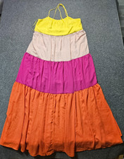 Express colorful long maxi/summer dress women size Medium