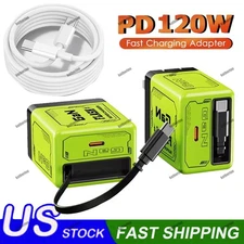 120W Fast Charging Block Type C Wall Charger For iPhone 17 16 15 14 13 12Pro Max
