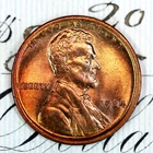 * 1924-P * SUPERB+ BLAZING RED GEM BU MS LINCOLN WHEAT PENNY * FROM COLLECTION