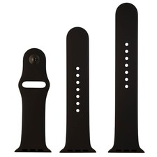 Apple 42mm Elastomer Sport Band for Apple Watch Series 1/2/3 Black
