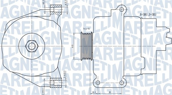 Magneti Marelli 063731766010 Generator FüR Alfa Romeo,Fiat,Lancia-image