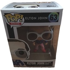 Funko Pop Rocks ELTON JOHN Red White Blue Vinyl Figure #63