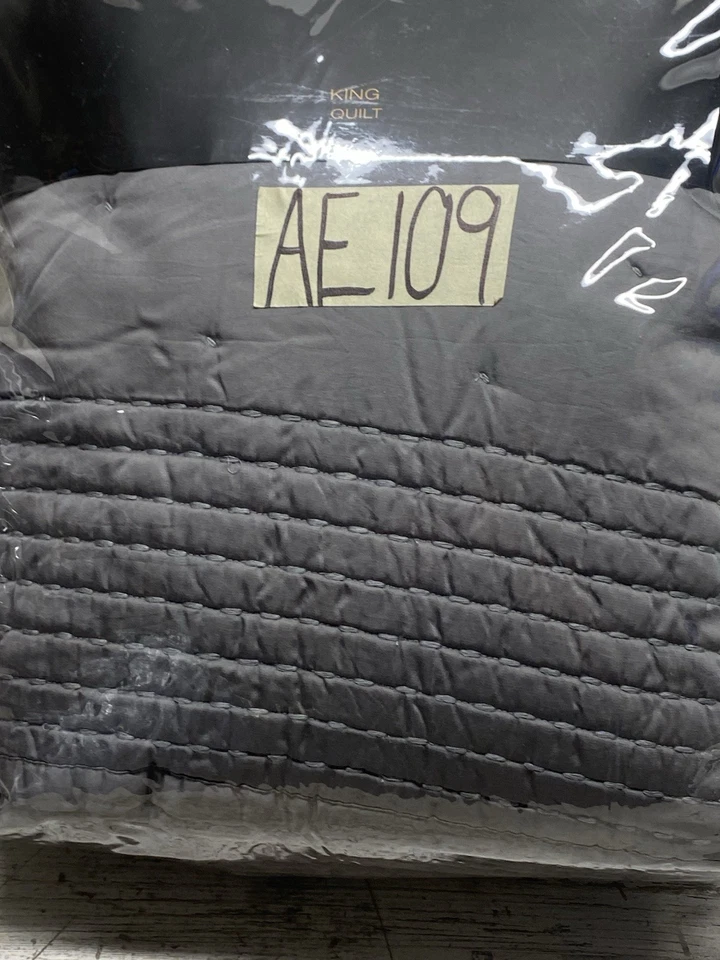 Edredón Donna Karan Essential Silk King carbón - Nuevo Foto 3 de 4