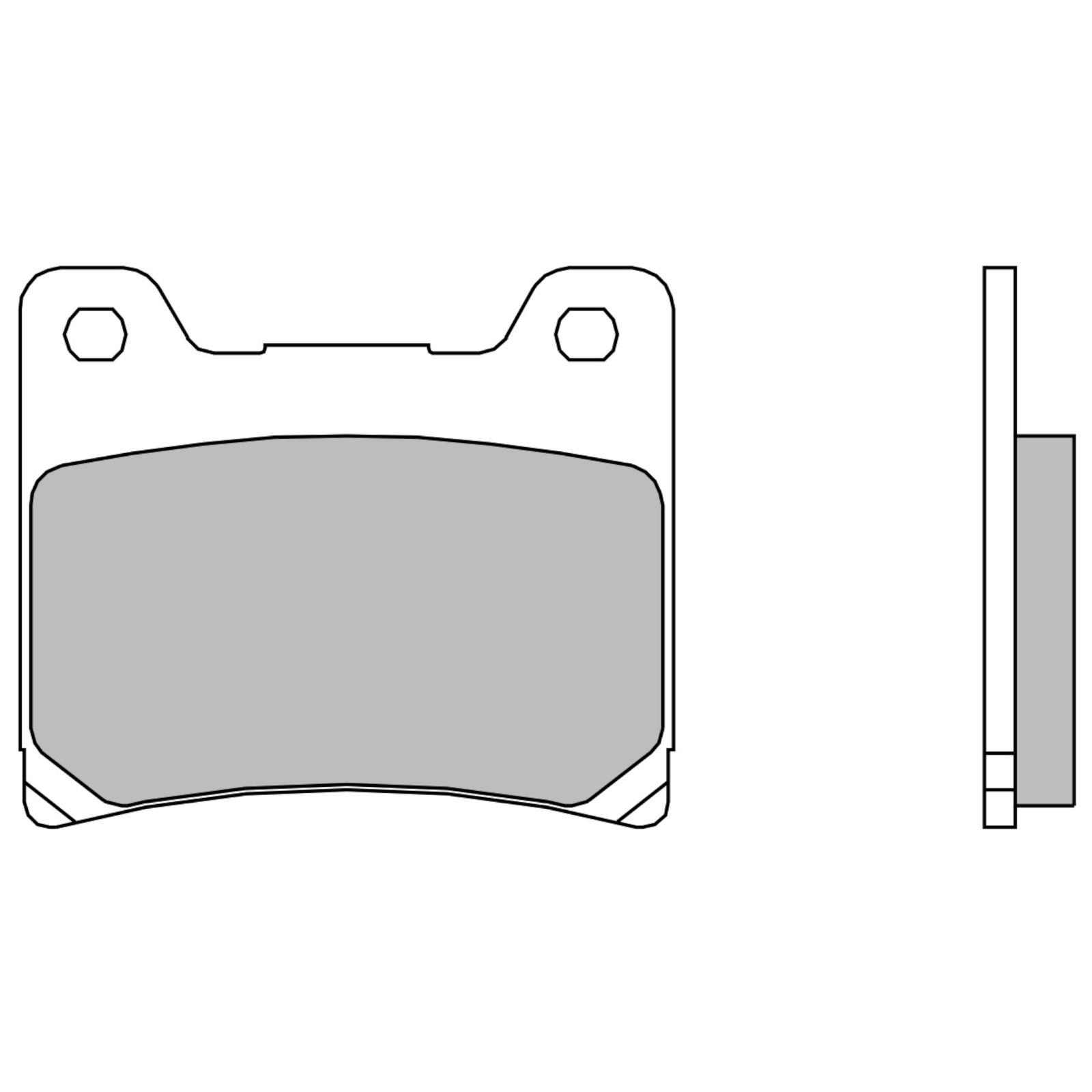 Brake Pads for YAMAHA XVS 1100 DRAGSTER 1999-2003 Rear OG Street Brembo
