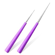 2 Pcs Diamond Tipped Bead Reamer Kit Pink Jewelry Hole Enlarger Tool Set