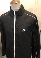 NIKE NYLON TRACKSUIT TOP SIZE XL BLACK