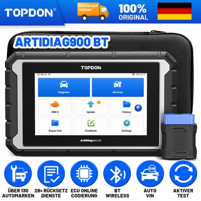 TOPDON AD900BT All System ECU Coding  Bidirectional Multi-Car Diagnostic Reader 