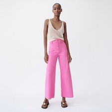 Zara marine straight Barbie pink pants