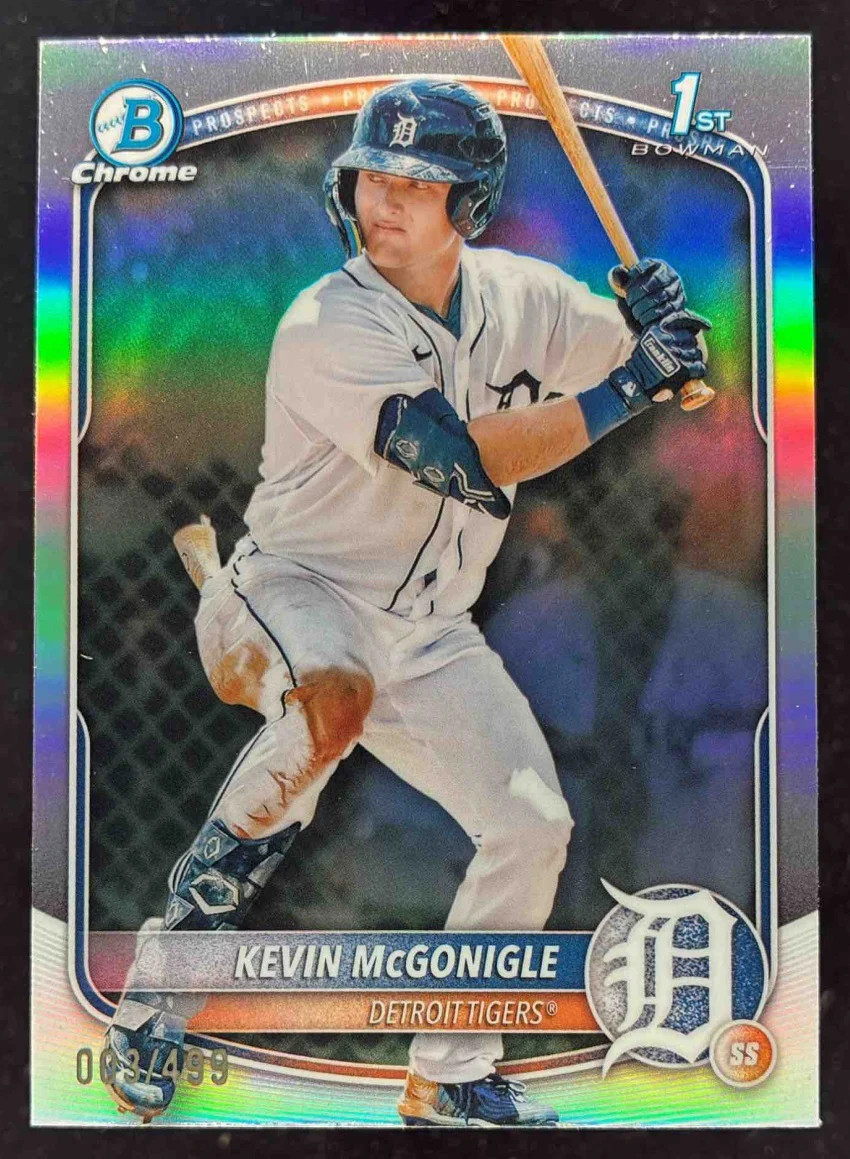 2025 Bowman Chrome Prospects Refractor #BCP-79 Kevin McGonigle RC /499