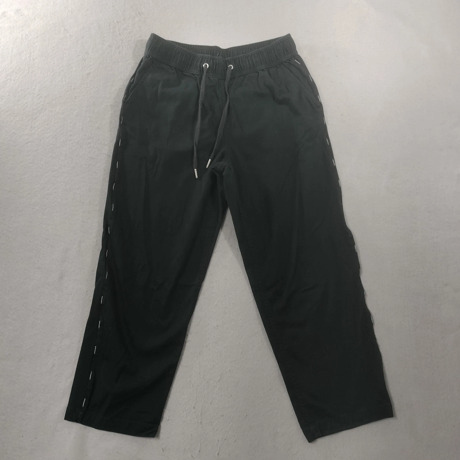 Felpa Converse Elasticizzata Nera Coulisse Pull On Donna Small