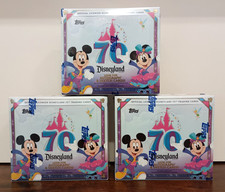 Topps Disneyland 70th Anniversary Hobby Box Lot of 3 New Sealed!!!