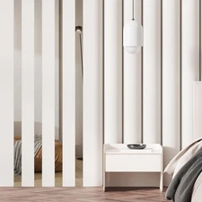 30 Pcs Striped Mirror Stickers, 1.18'' x 11.8'' Mirror Wall Stickers, Silver