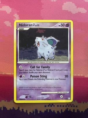 Pokemon Karte Nidoran Mysteriöse Schätze Common 91/123 Near Mint