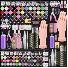 Acrylic Nail Kit with Practice Hand & Powder