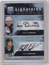 2007-08 Be a player Signatures Double Tobias Enstrom/Matt Niskanen Auto #2S-EN