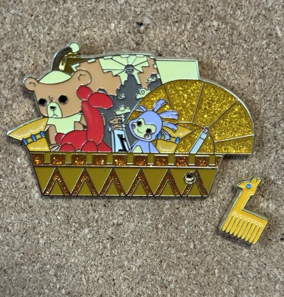 Novo 2022 Disney Character Gift Boxes Imperadores Novo Groove Box 2 Pin Set LE 2250 - Imagem 3 de 4