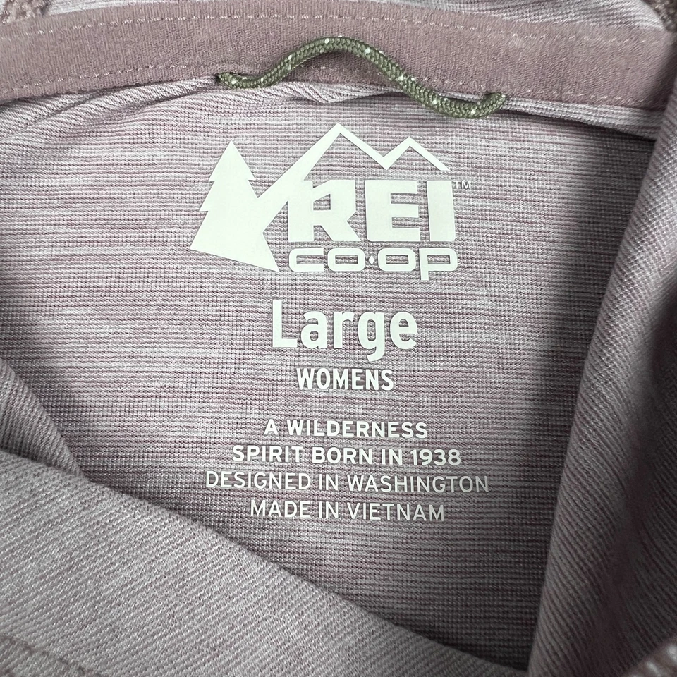REI Co-op Sahara Shade Hoodie Lightweight Stretch Performance UPF Large Pink - Image 3 of 4